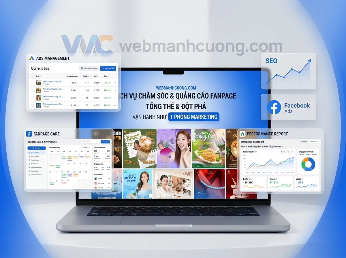 Chăm sóc và Quảng cáo Fanpage chuyên nghiệp