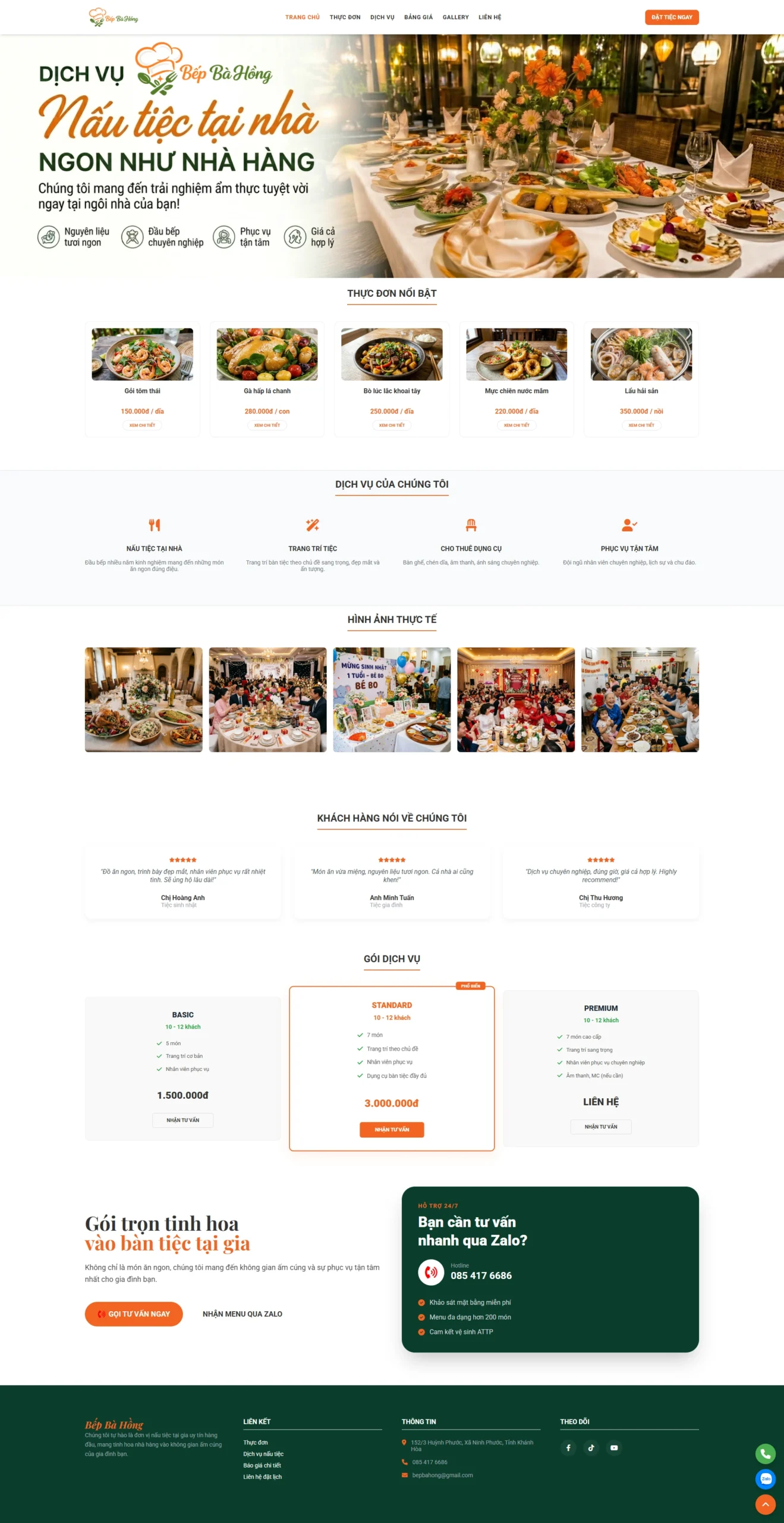 Mẫu website dịch vụ