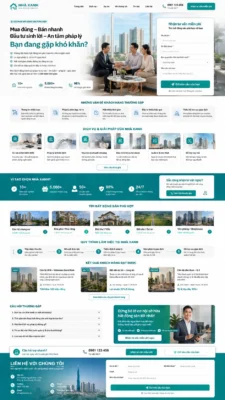 Mẫu giao diện website BĐS-03