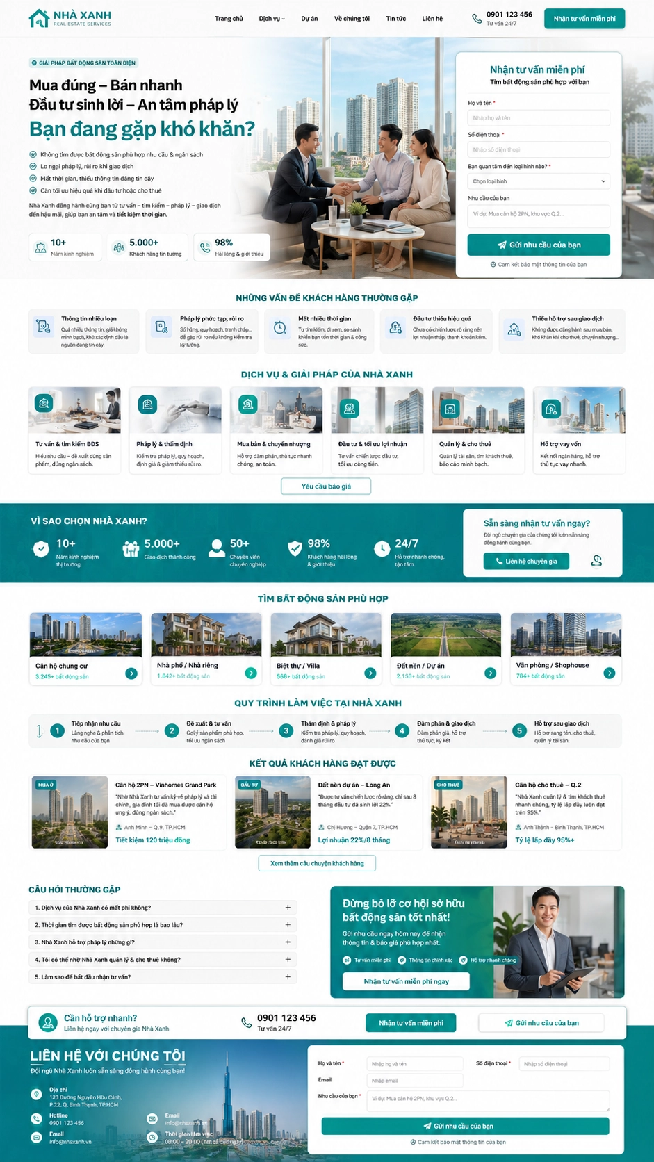 Mẫu giao diện website BĐS-03