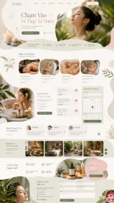 Mẫu giao diện website Spa Thẩm Mỹ-01