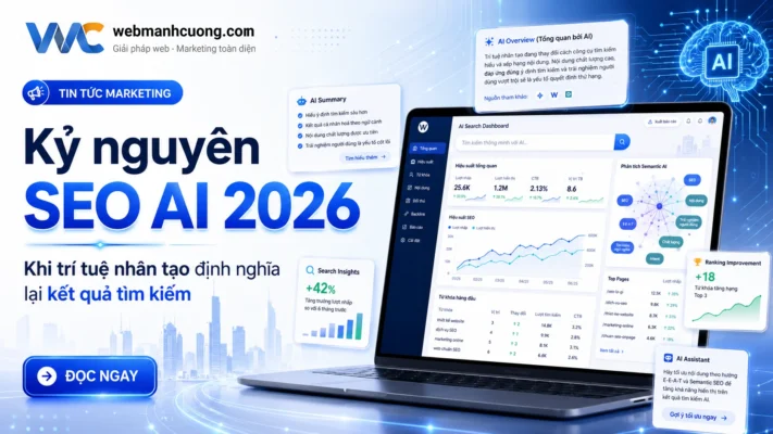 Kỷ nguyên SEO AI 2026 – Khi trí tuệ nhân tạo định nghĩa lại kết quả tìm kiếm